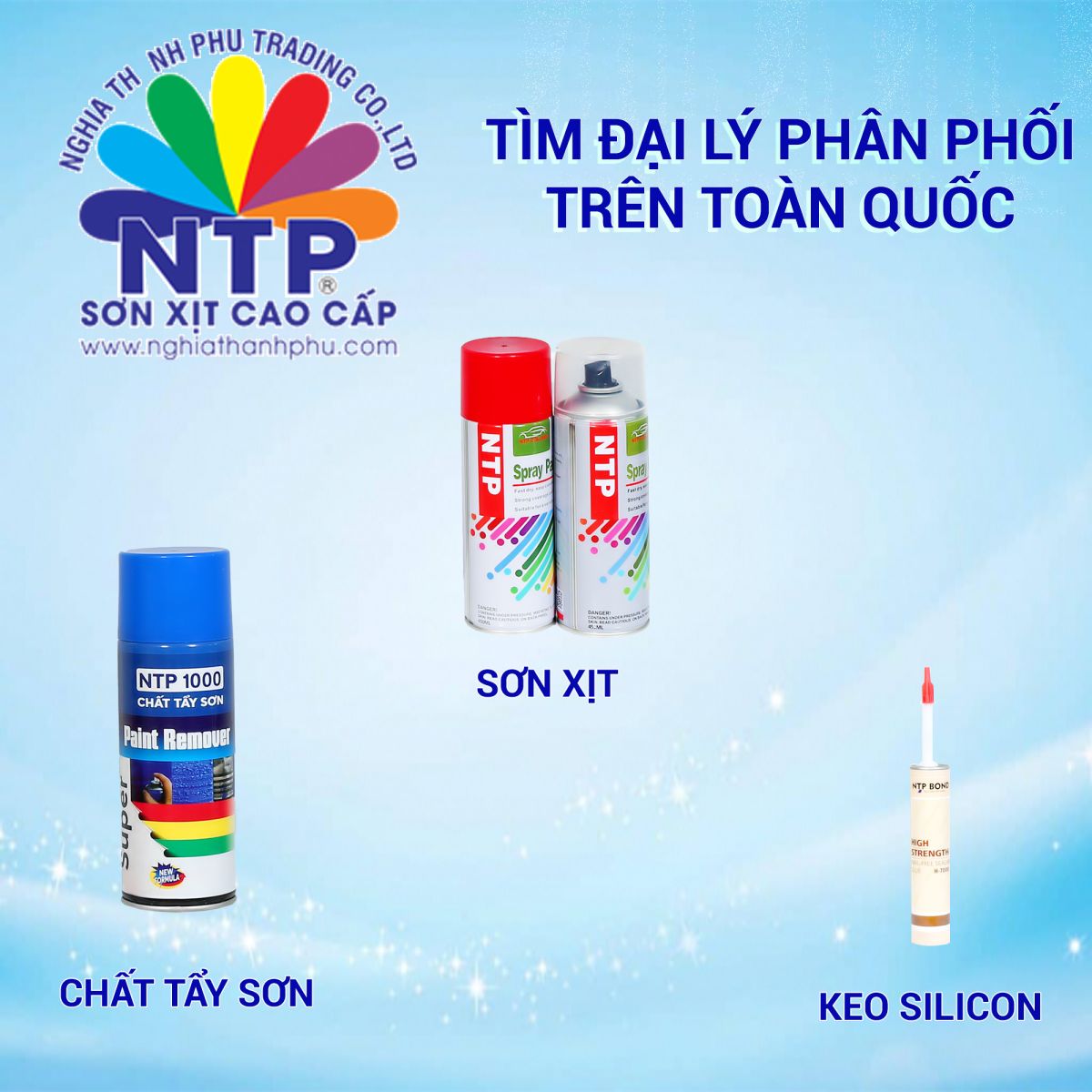 tìm đại lý phân phối sơn NTP